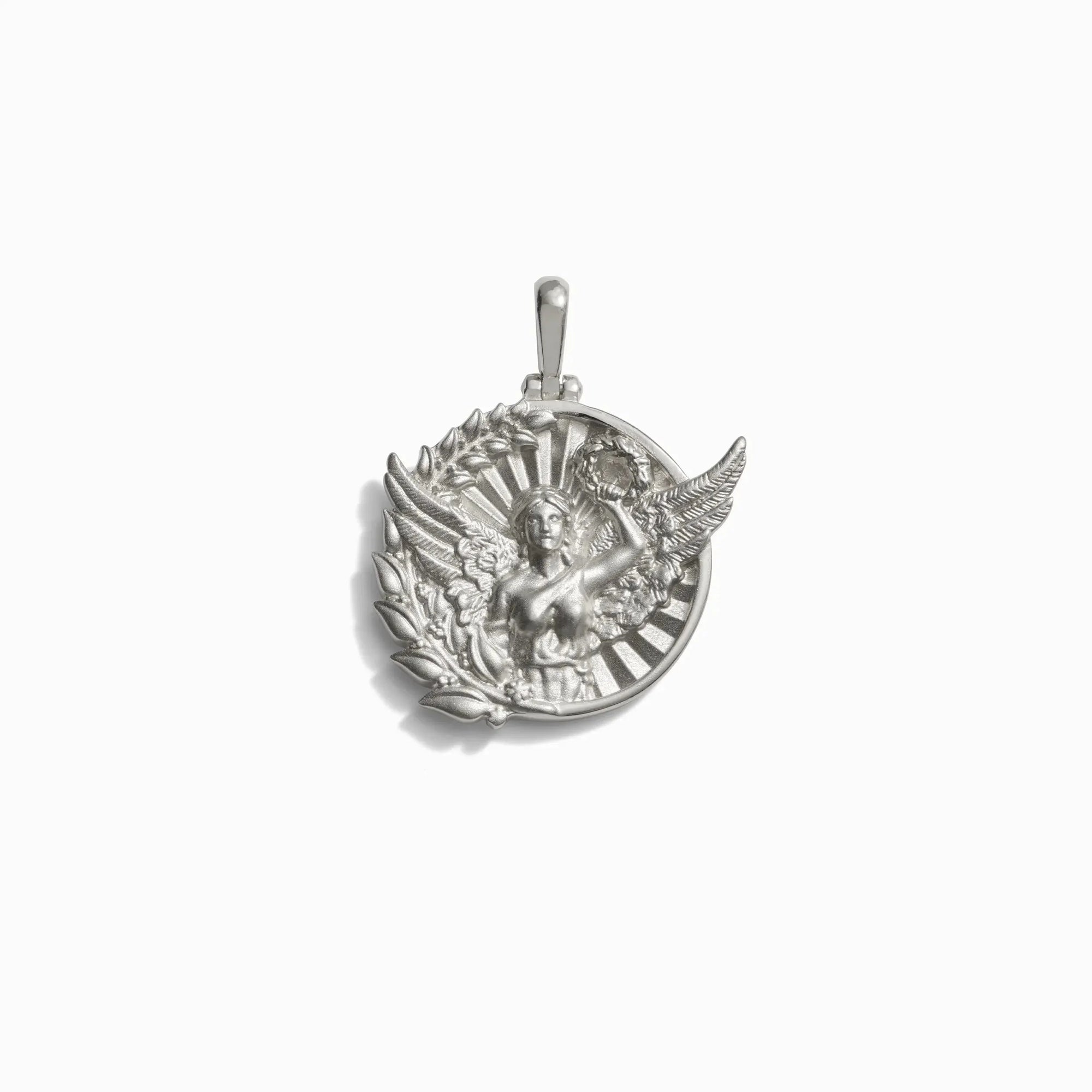 Goddess Coin Pendant | Sterling Silver