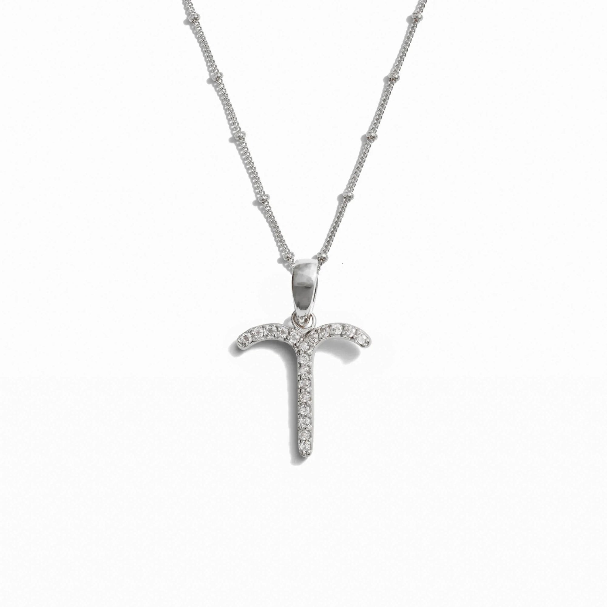Gemstone Zodiac on Saturn Chain | Sterling Silver