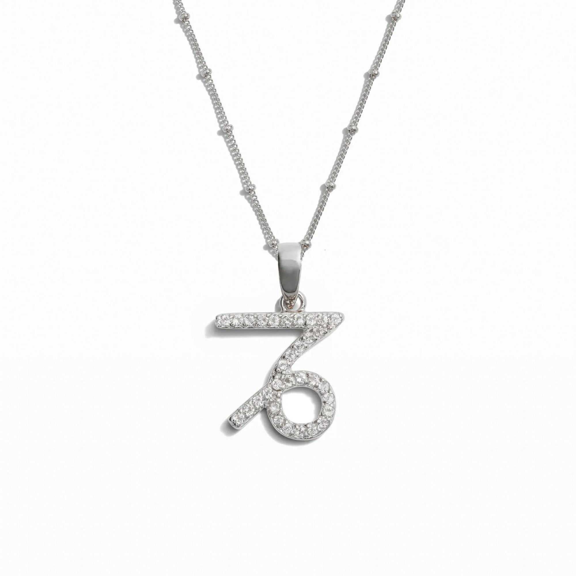 Gemstone Zodiac on Saturn Chain | Sterling Silver