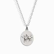 Zodiac Goddess Pendant + Mini Paperclip Chain | Sterling Silver