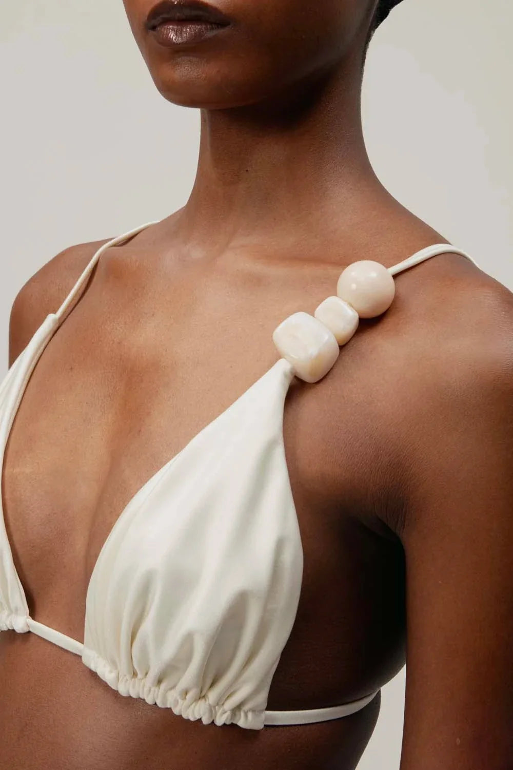 Gaia Bikini Top | Coconut Cream