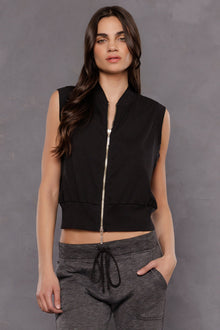 Women | Everyday Zip-Up Vest | Black