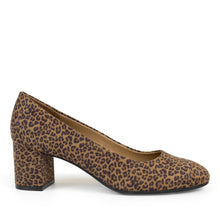 Ebel Dress Pump | Tan Multi Faux Mini Leopard Suede
