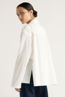 Charlotte | Baylor Cotton Back-Detail Tunic Blouse in Size Small 