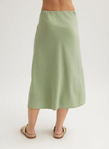 Bias Midi Skirt | Olive Grove