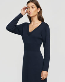 Renee | Bora Off-Shoulder V-Neck Sweater Dress in Size Small