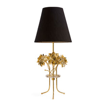 Brass Flower Table Lamp | Gold