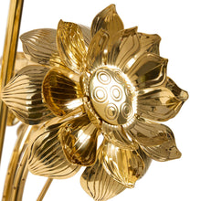 Brass Flower Table Lamp | Gold