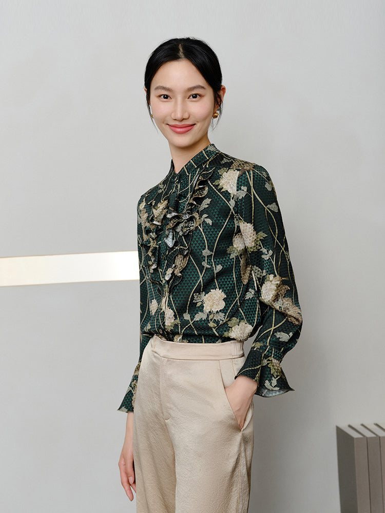 Mulberry Silk Shirt | Green