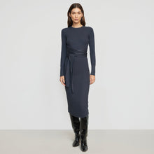 Renee | Carmen Tie-Front Ribbed Dress in Size Small