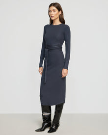 Renee | Carmen Tie-Front Ribbed Dress in Size Small
