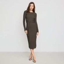 Carmen Tie-Front Ribbed Dress | Willow