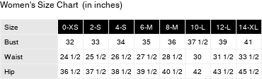 Product size guide