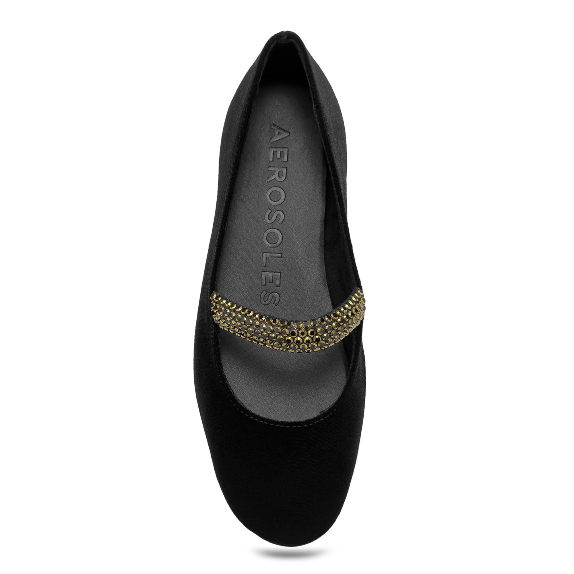 Brisa Dress Flat | Black Velvet