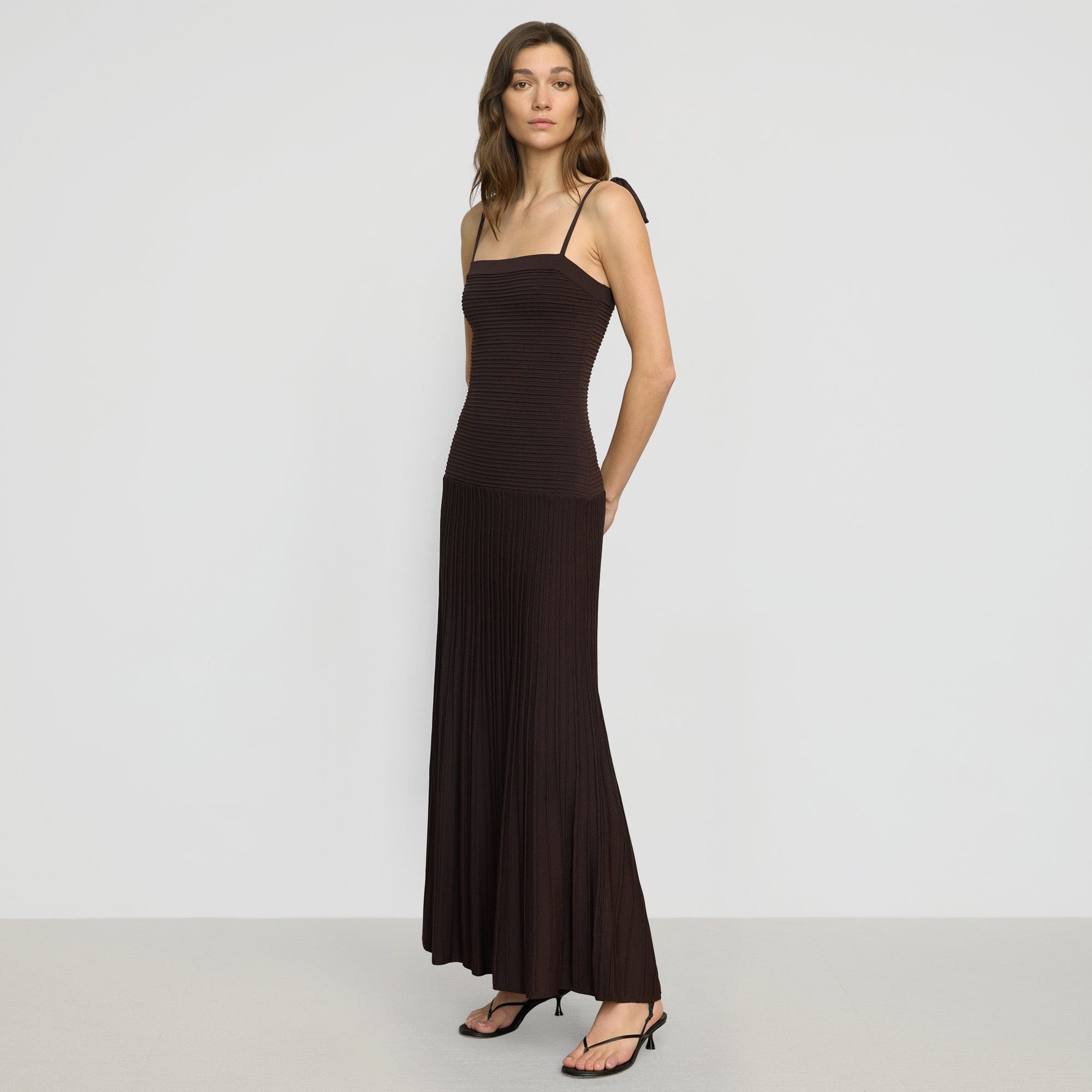 Chan Ottoman-Knit Dress | Deep Merlot
