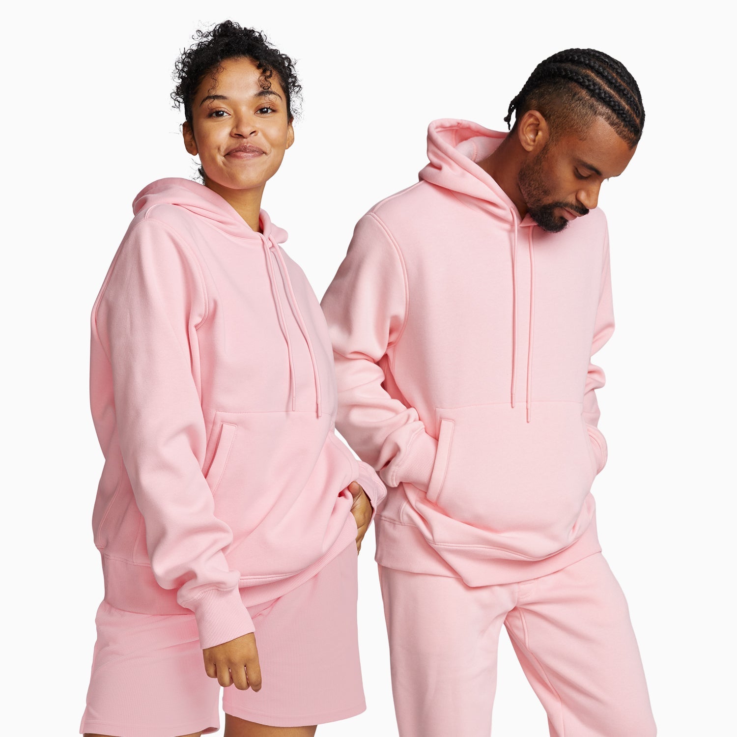 Chilluxe Brushed Fleece Hoodie | Flamingo