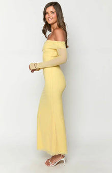 Coraline Long Sleeve Maxi Dress | Yellow