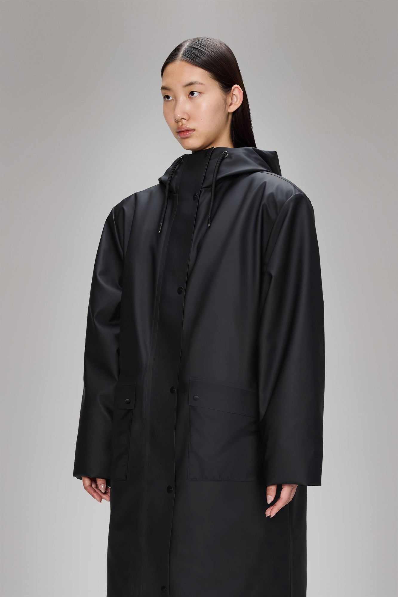 RAINS Nome Vision Longest Jacket Black Jacket