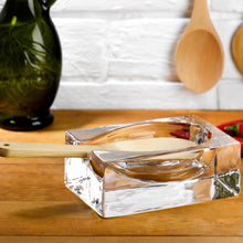 Cruet Spoon Rest | Clear Crystal