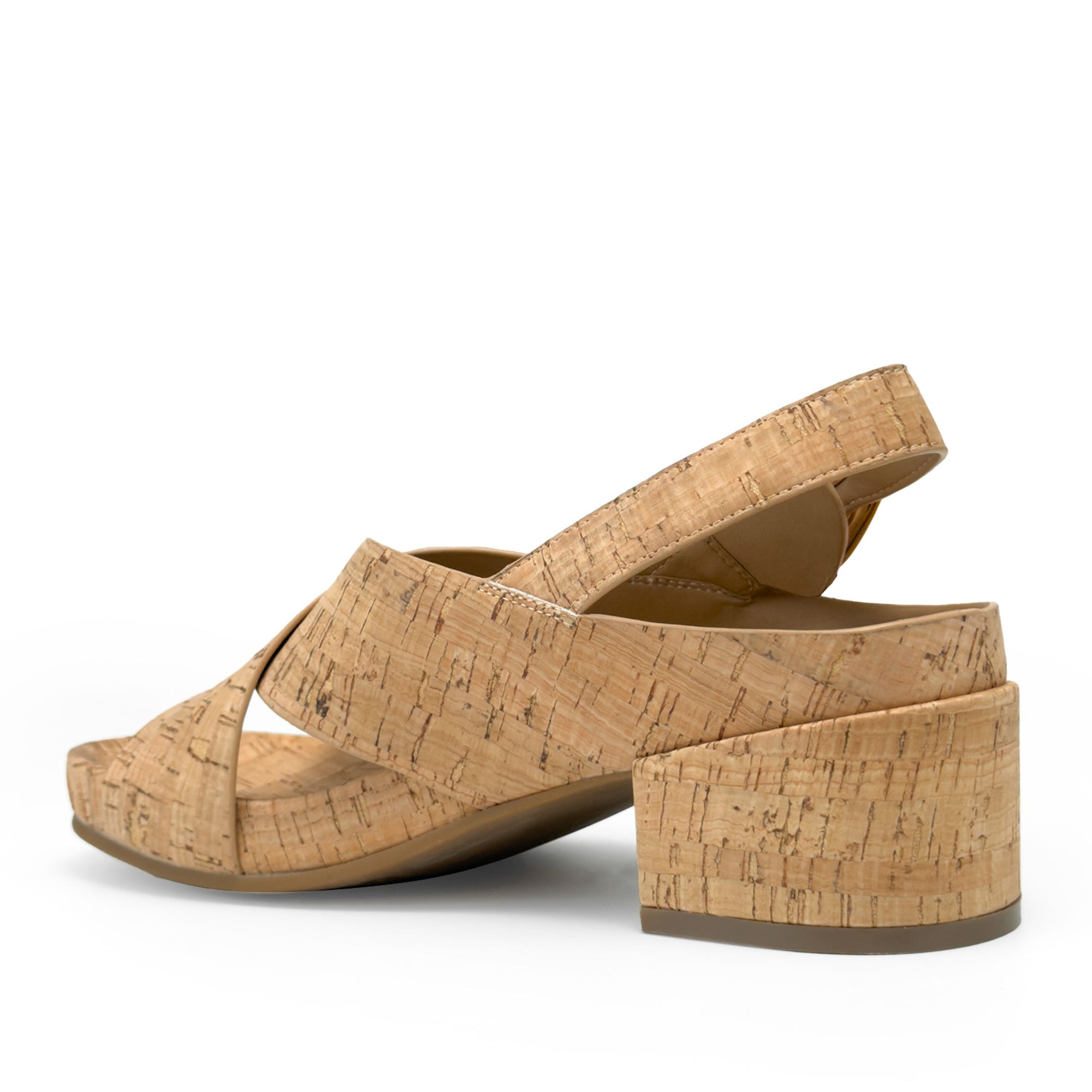 Chrystie Sandal Block Heel | Natural Cork