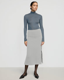 Charlotte | Esti Side-Zip Organic Cotton-Wool Skirt in Size Small