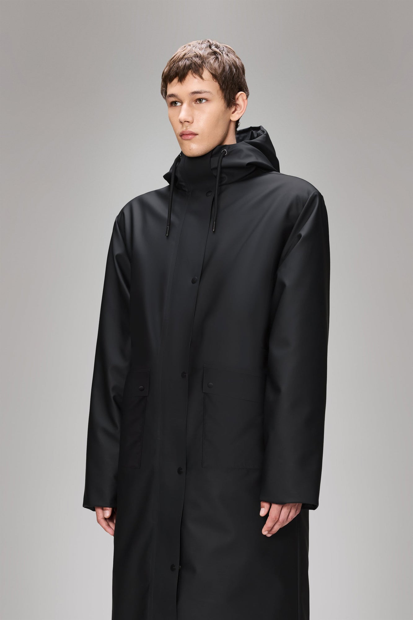 RAINS Nome Vision Longest Jacket Black Jacket