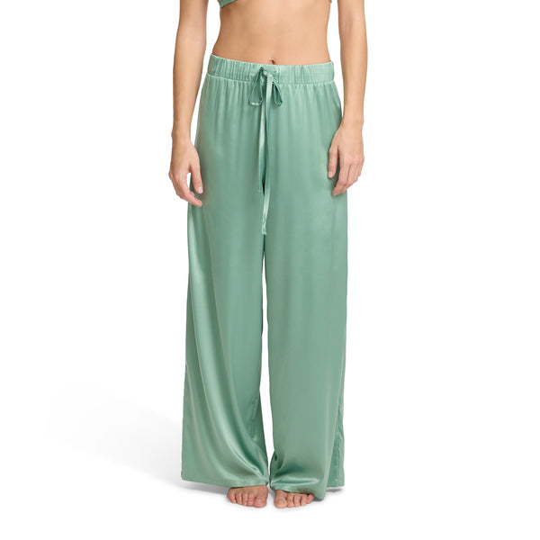 Satin Sleep Pant | Green Tea