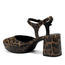 Senna Dress Platform | Tobacco Faux Jaguar Print