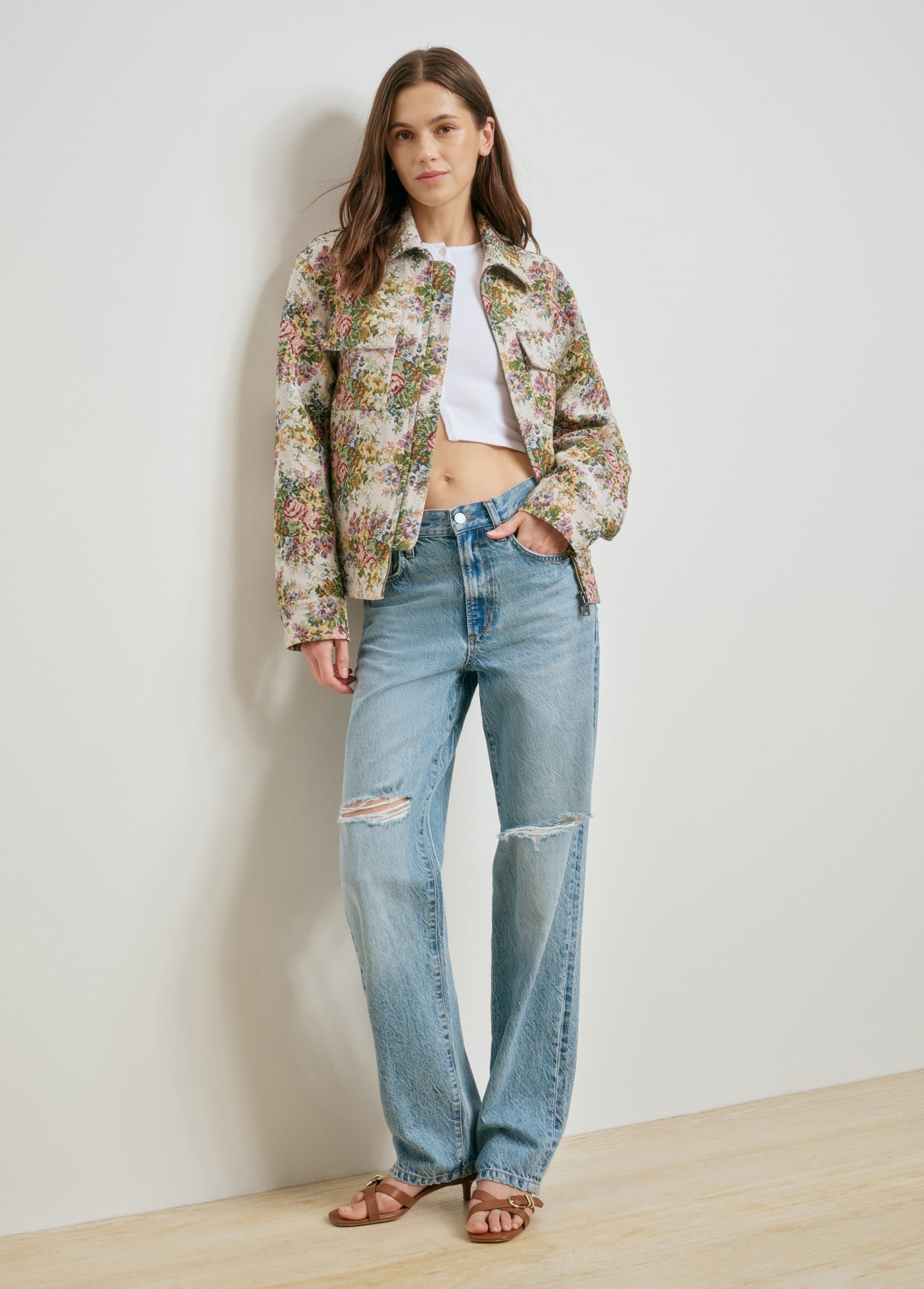 floral jacquard
