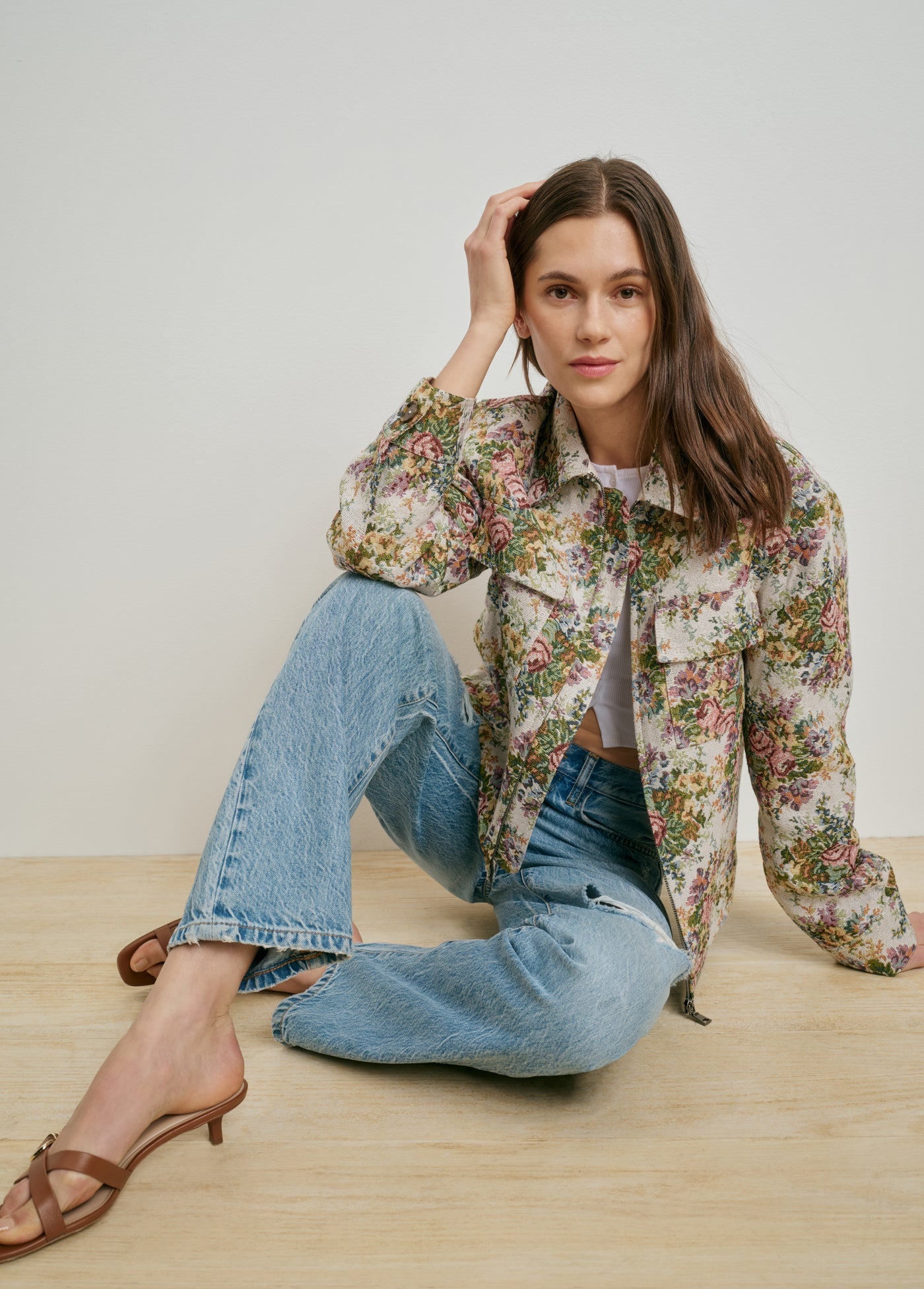 floral jacquard