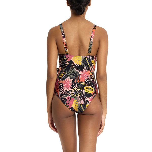 Swim Wrap One Piece | Palm Springs (Beige)