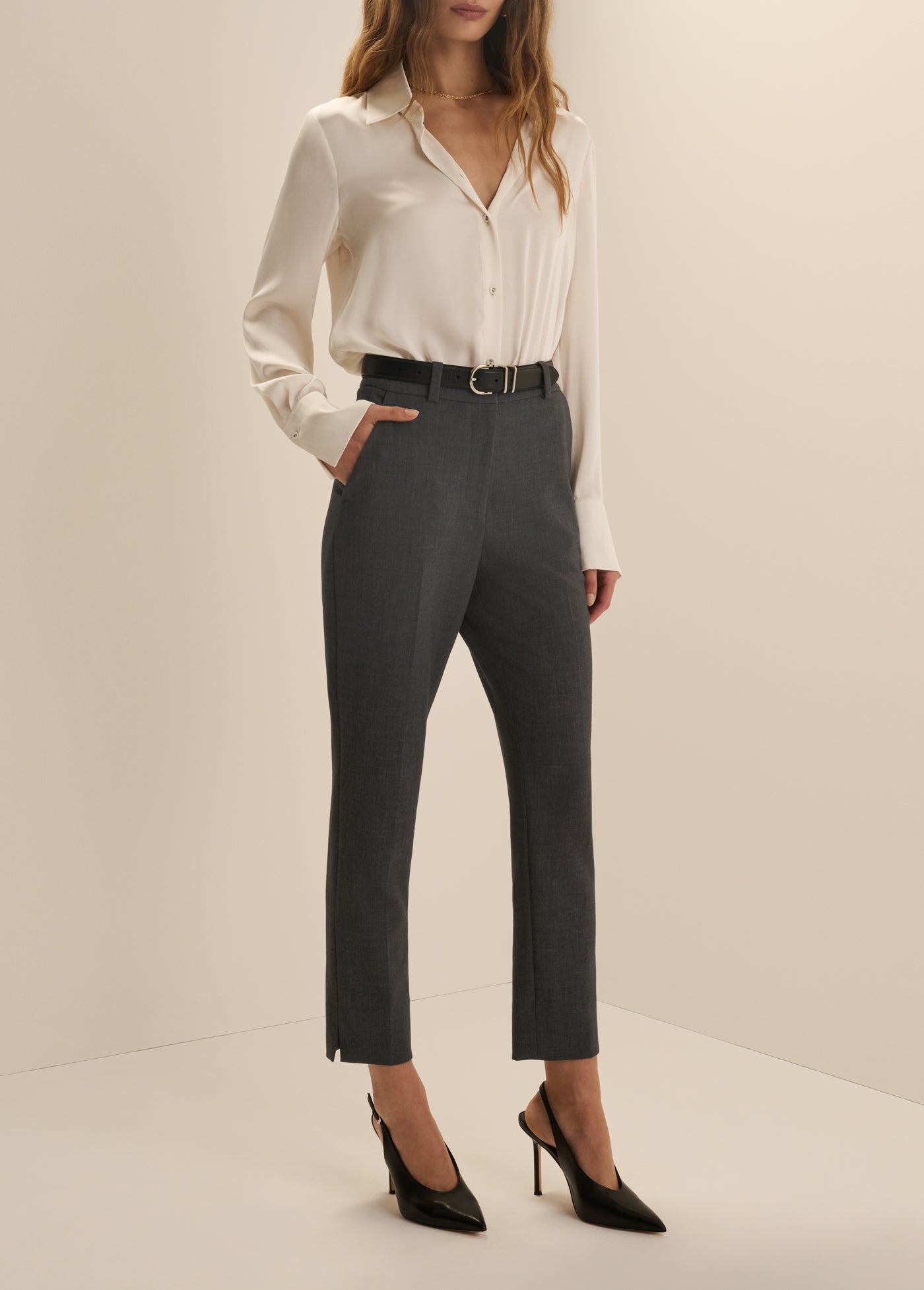 The Favorite Cigarette Pant | Grey Suiting
