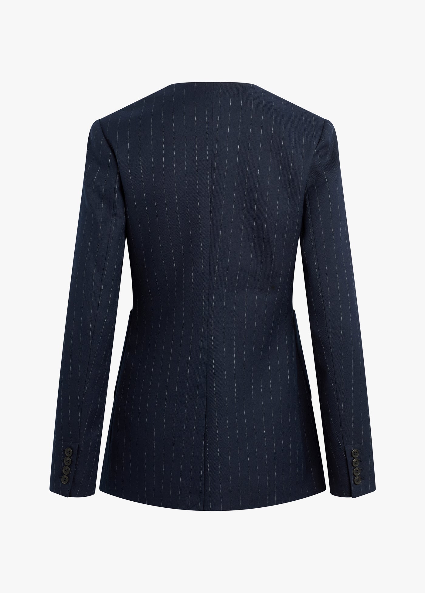 navy pinstripe
