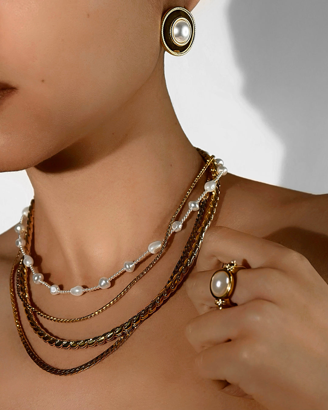 The Pearl Statement Studs | Silver