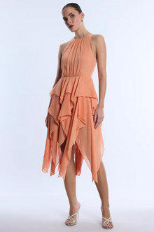 Ruffle Skirt Dress | Apricot