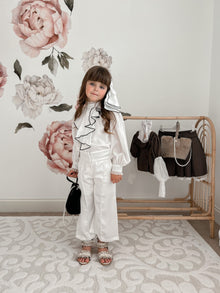 Girl | Gwen Wide Leg Pants | White