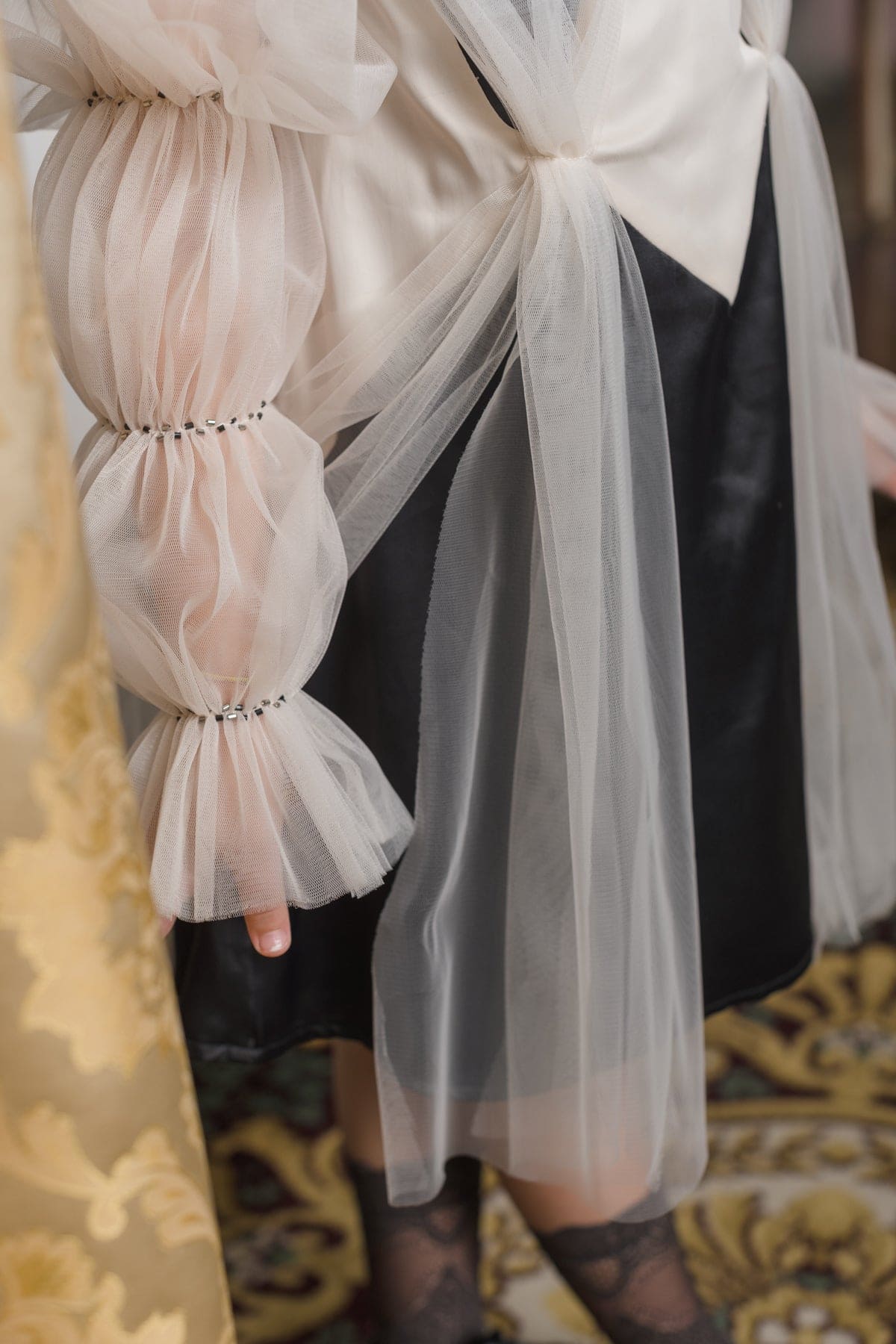 Girl | The Paris Dress | Black x Beige