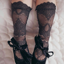 Girl | Alice Lace Socks Charcoal | Black