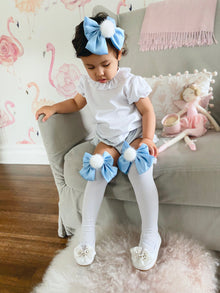 Girl | Lana Hair Bow Baby Bow | Blue