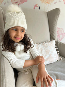 Unisex | Parker Merino Wool Foldover Beanie Hat | Ivory