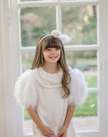 Girl | Anna Feather Headband | Beige