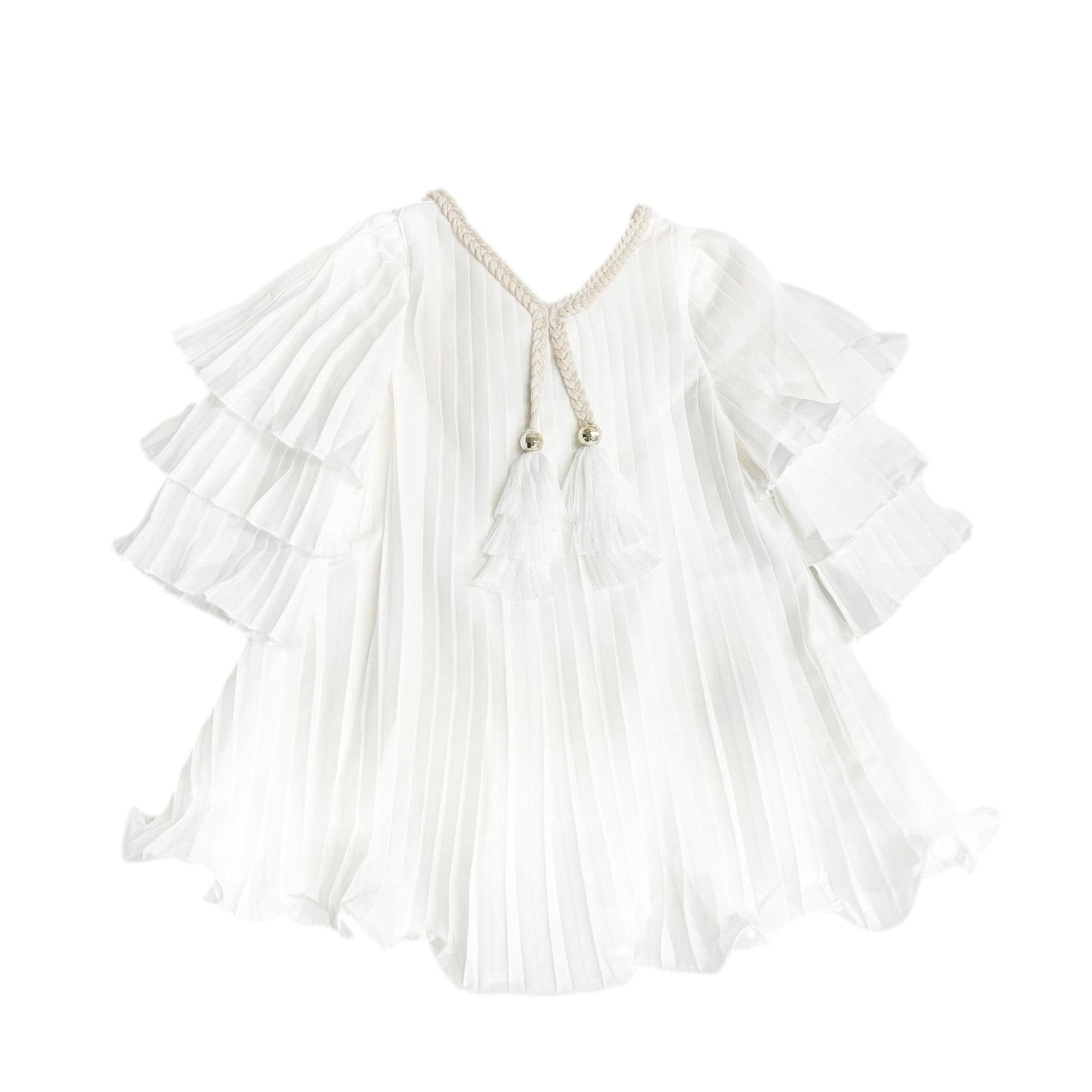 Girl | Sienna Pleated Dress | White