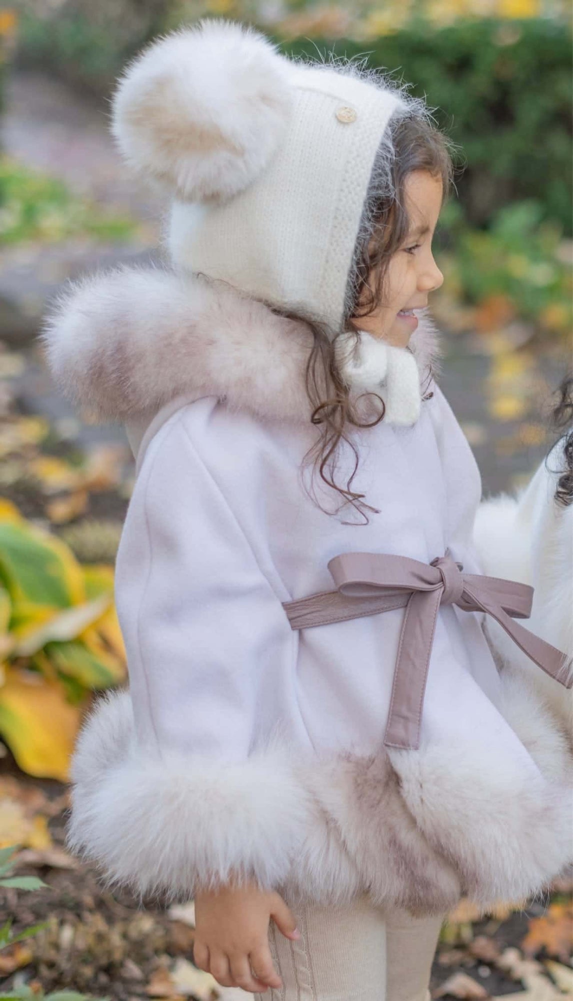 Unisex | Hero Cashmere Bonnet | White x Beige