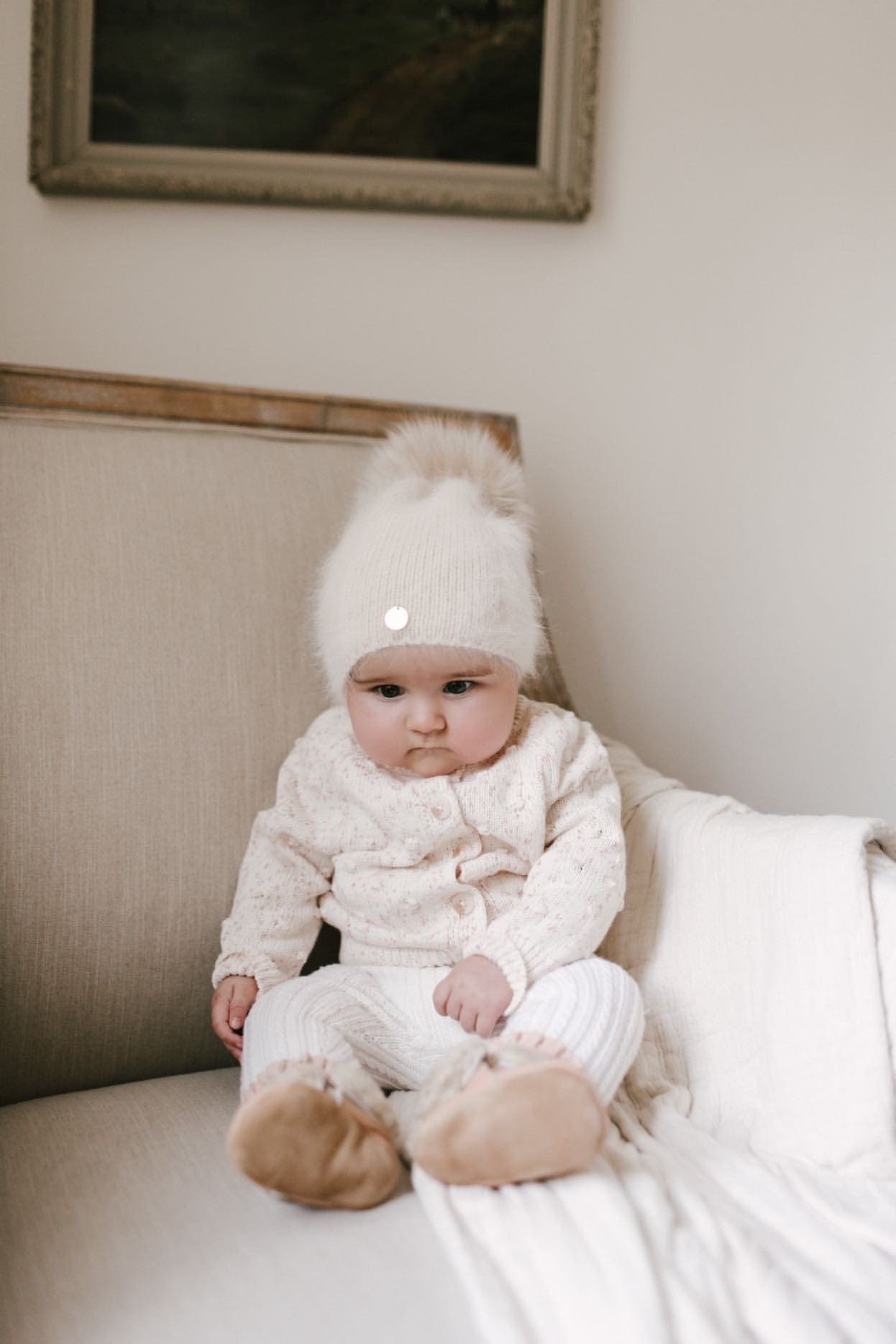 Vanya Cashmere Beanie Hat - Petite Maison Kids
