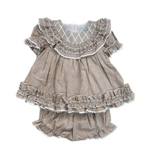 Ashlyn Tan Linen Top and Shorts Set - Petite Maison Kids