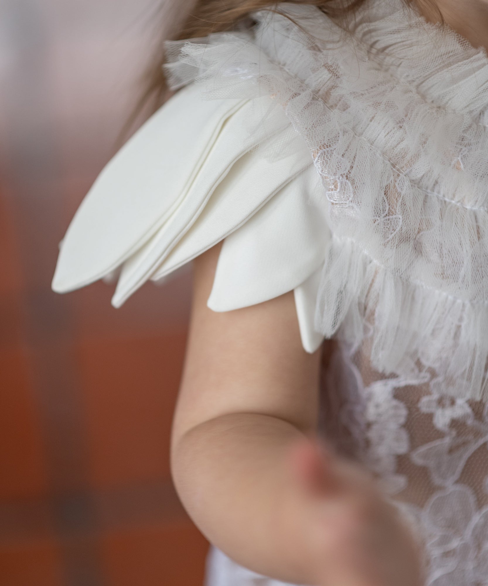 Girl | Dove Lace Overlay Dress | Beige