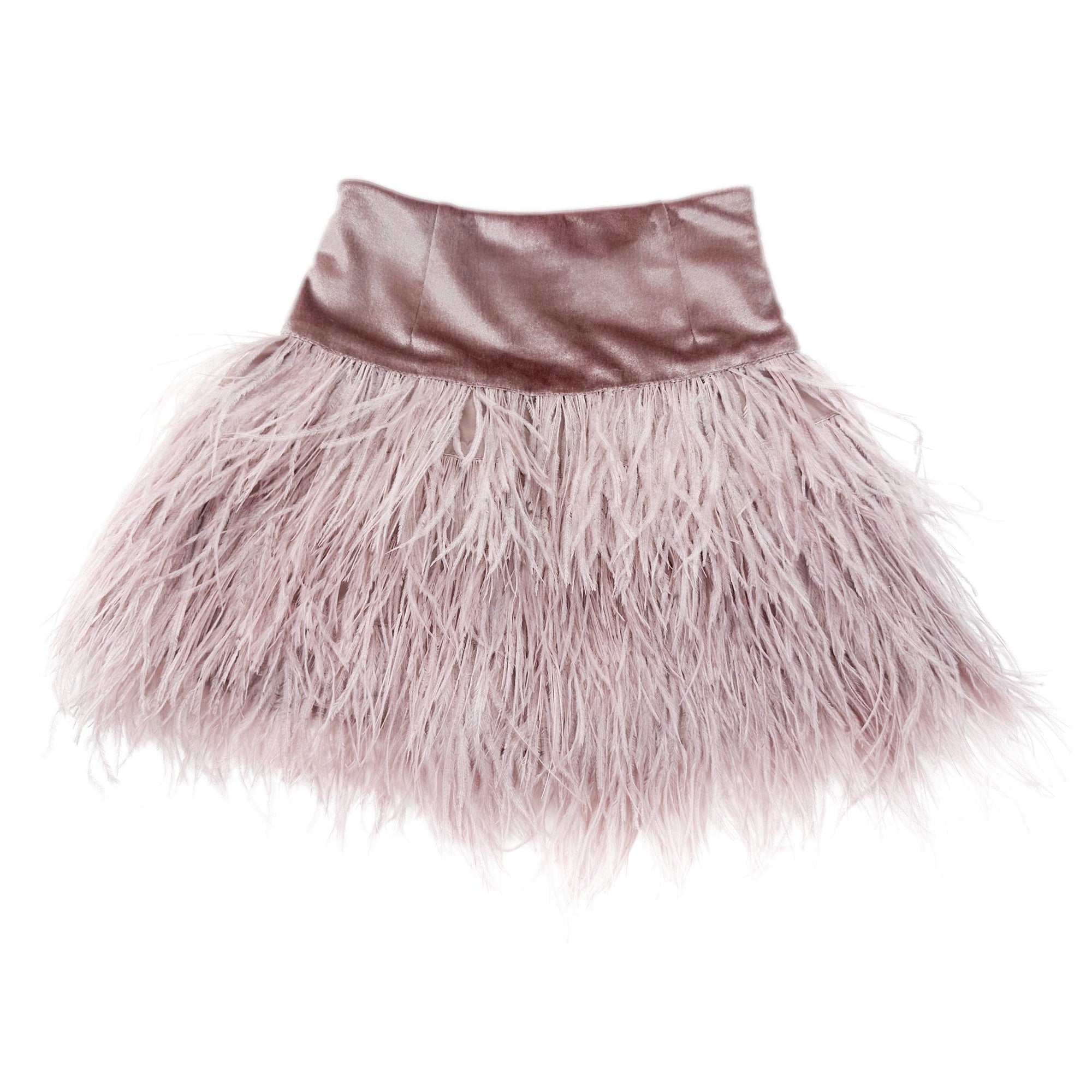 Girl | Feather Skirt | Dusty Pink