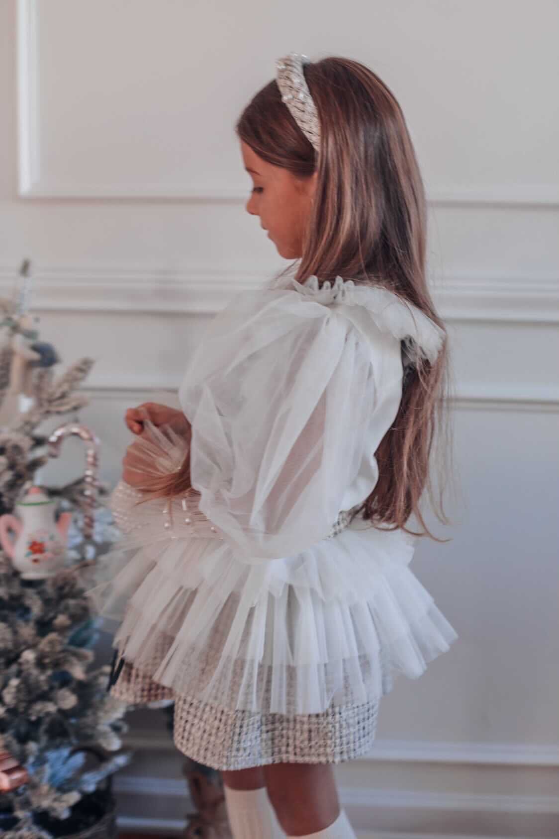 Vera Tweed Blouse and Skirt Set - Petite Maison Kids