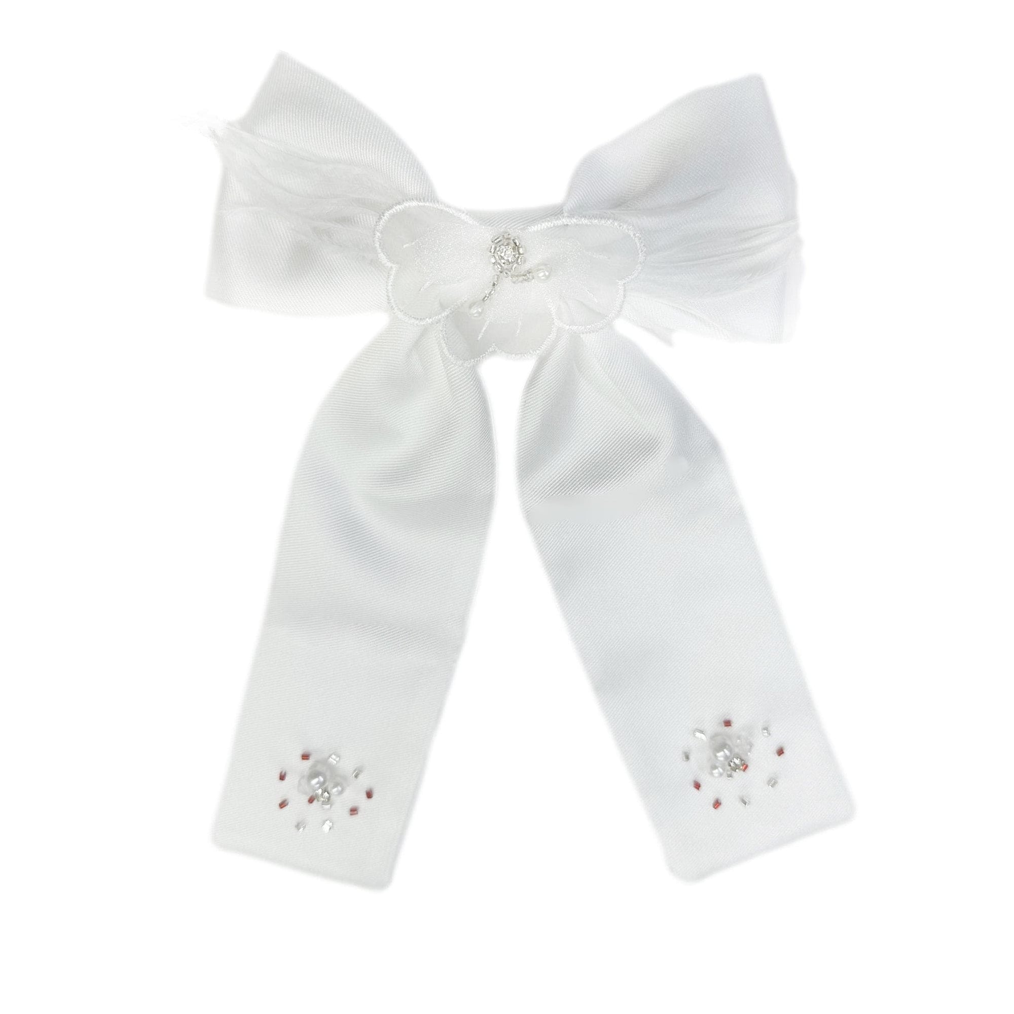 Girl | Constanza Ceremony Hair Bow | White