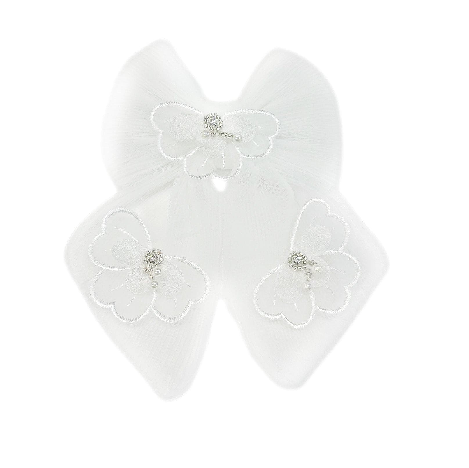 Girl | Constanza Tulle Hair Bow | White